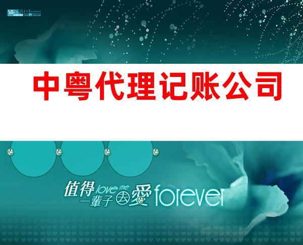 中粤代理记账公司